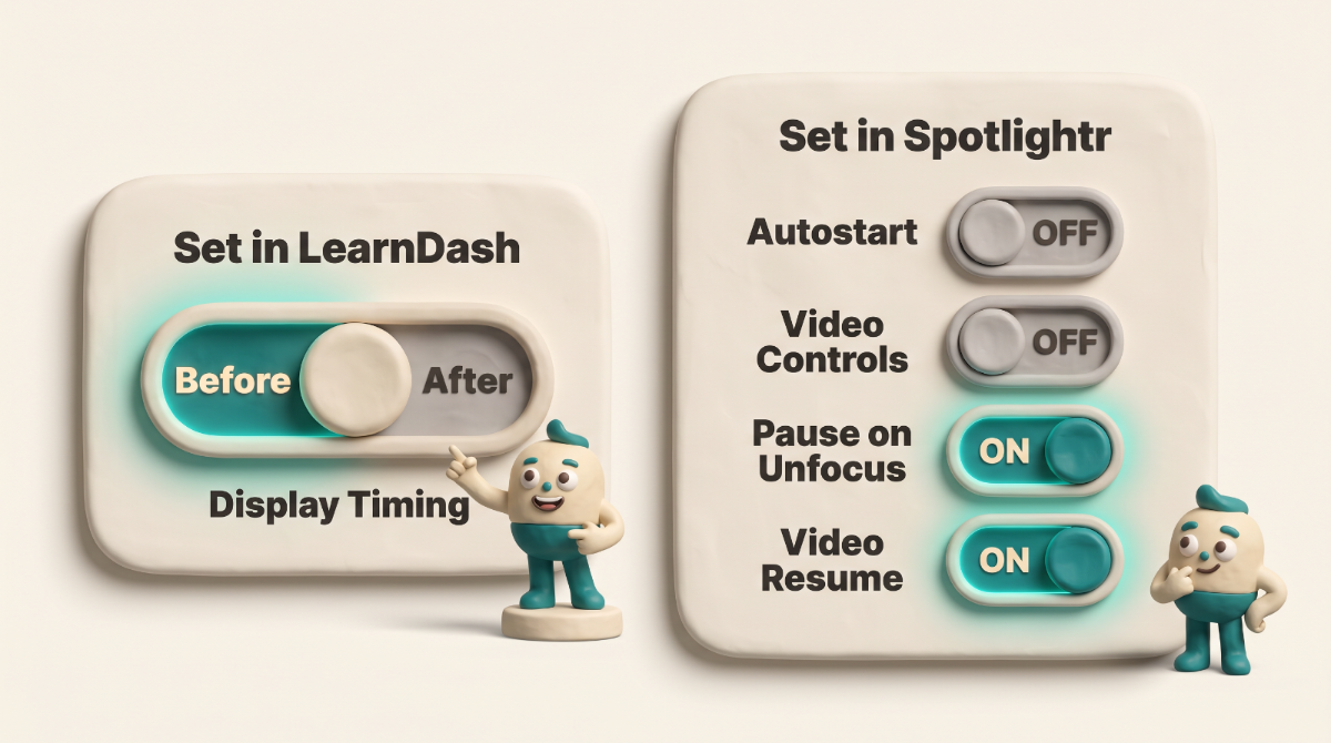 learndash video progression settings