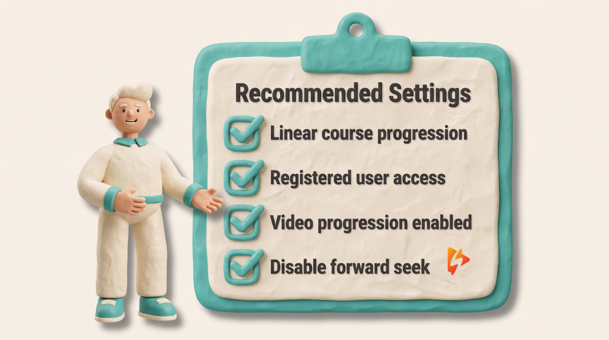 learndash video settings with spotlightr
