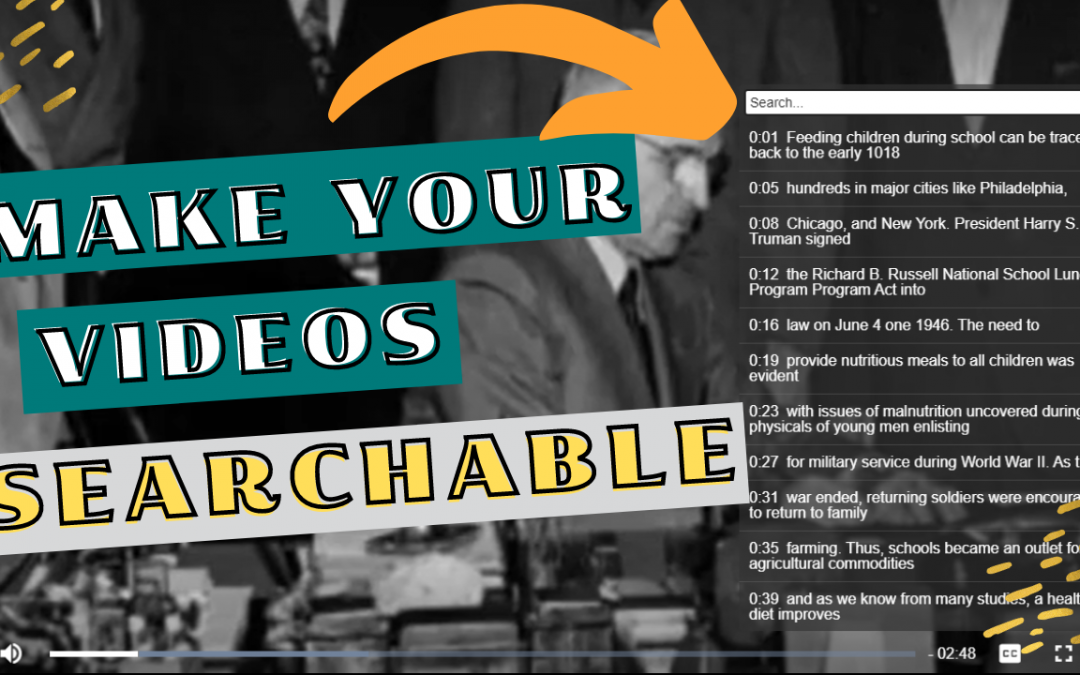 How to Make Videos Searchable For Your Students